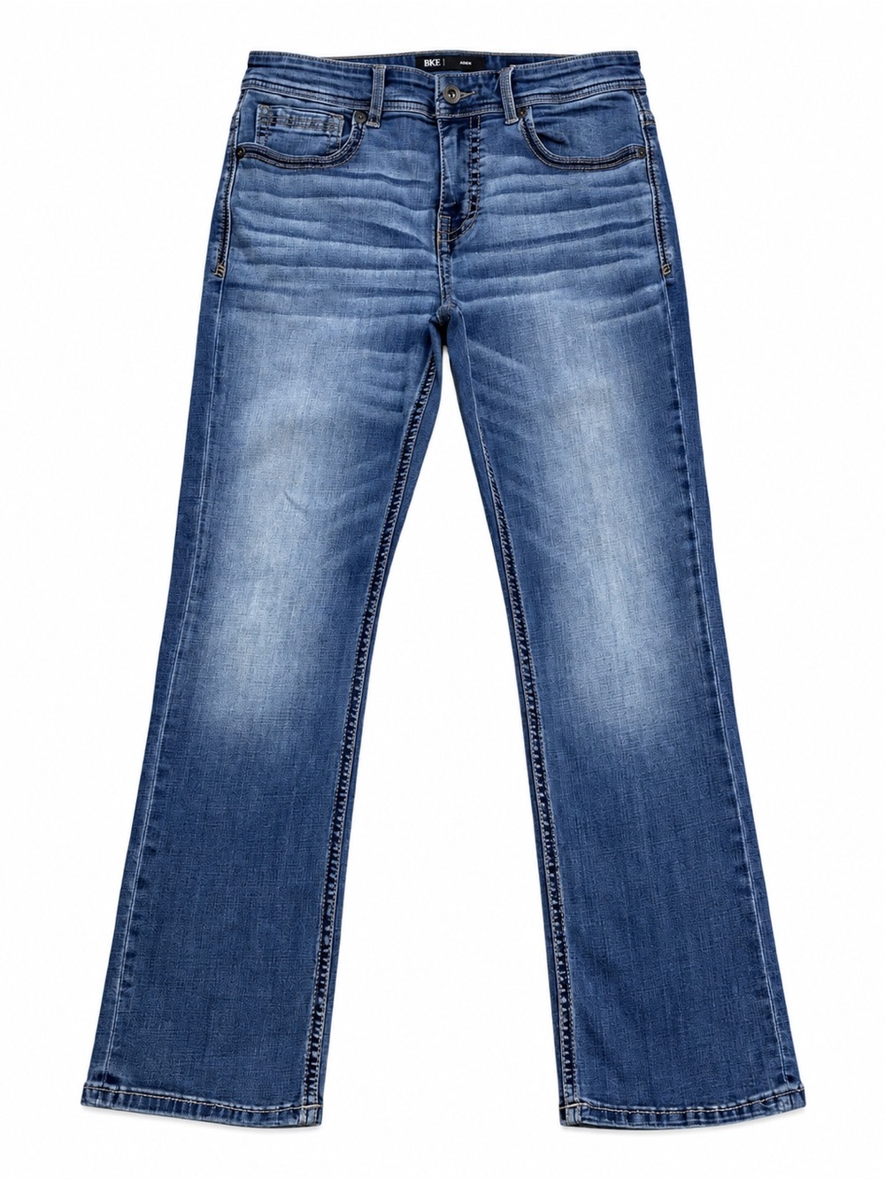 BKE Men’s Blue Bootcut Jeans